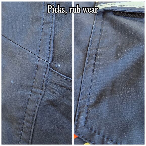 Volcom Mod-Tech Board Shorts Size 36 Navy Blue Stripe Stretch Cinch Fly Swim - Picture 4 of 7